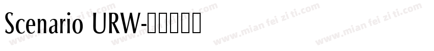 Scenario URW字体转换